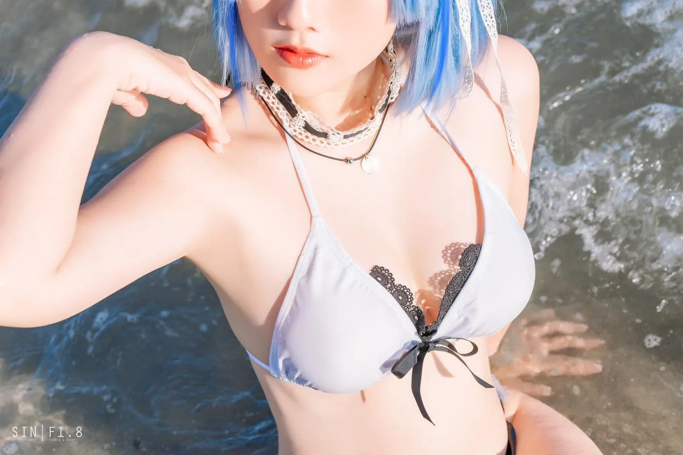 Messie Huang – NO.11 Gascogne swimsuit [20P]插图5